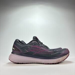 Brooks Glycerin 19 Gray Purple Lace Up Running Shoes 1203431B572 Womens Size 9.5